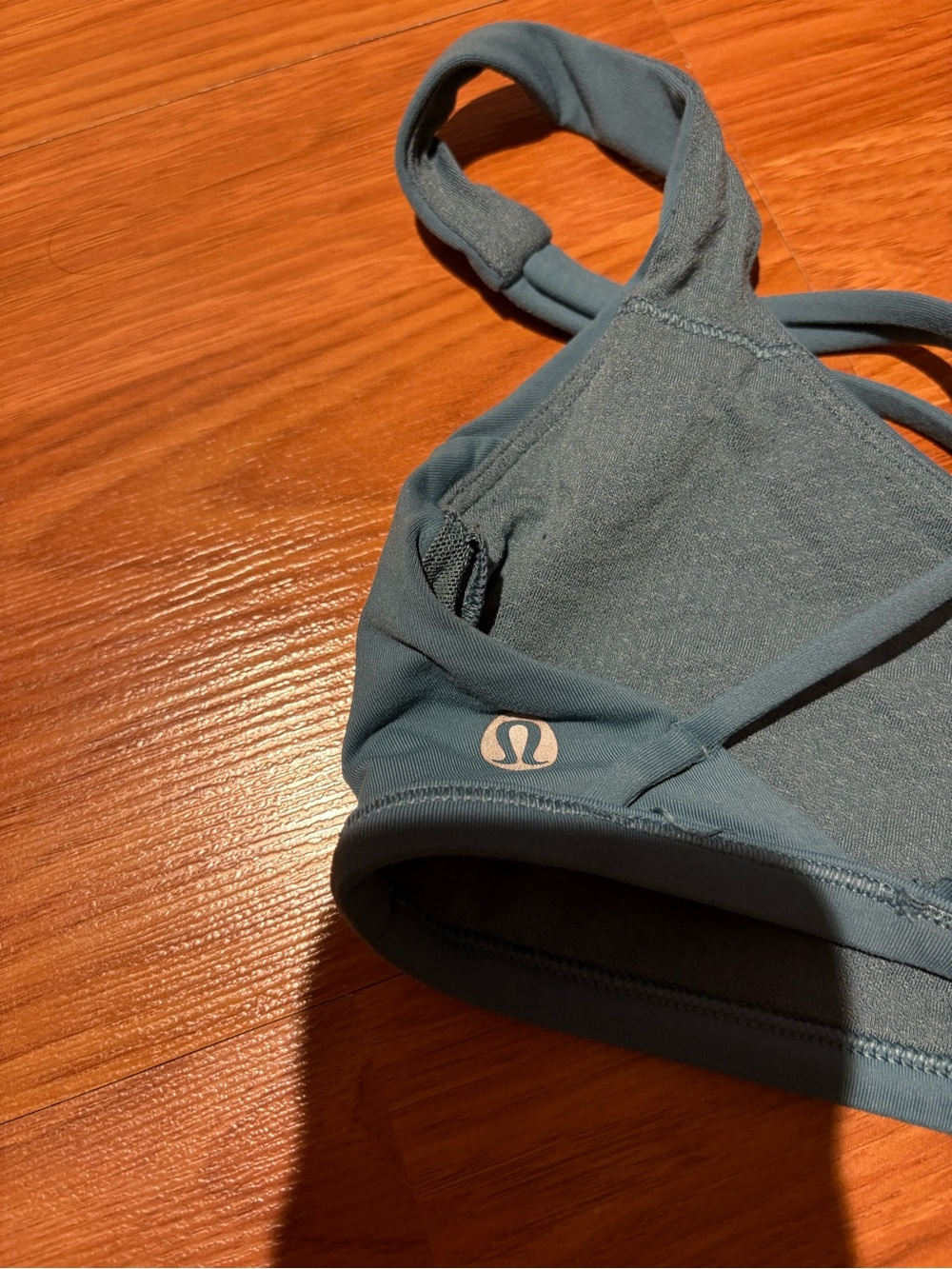lululemon athletica Strappy Scoop Sports Bra - Slate Blue - Picture 3 of 8